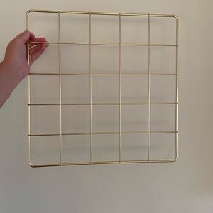 Gold metal photo grid